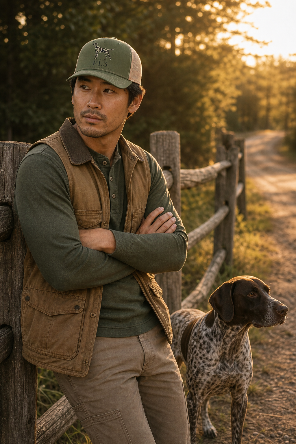 Hunting Dog Camo Trucker Cap | Richardson 112FP