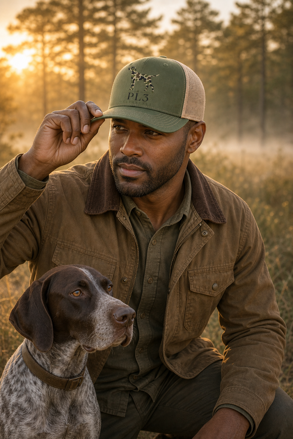 Hunting Dog Camo Trucker Cap | Richardson 112FP