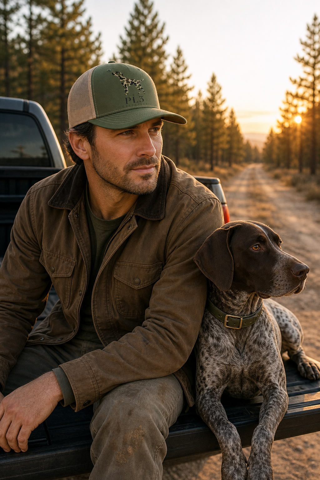 Hunting Dog Camo Trucker Cap | Richardson 112FP